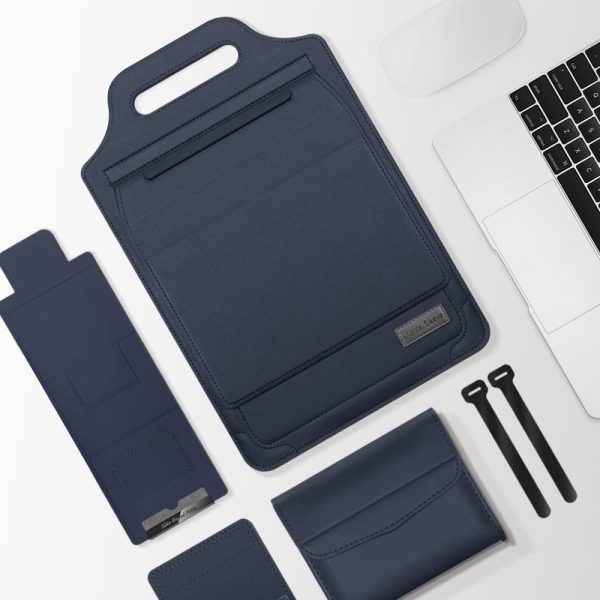 Versatile Laptop Bag with Mouse Pad Stand - Red - Image 14