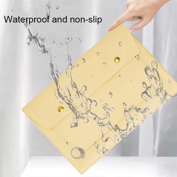 Waterproof Leather Laptop Liner Bag - 15 Inches 3-in-1 Design - Baby Blue - Image 4