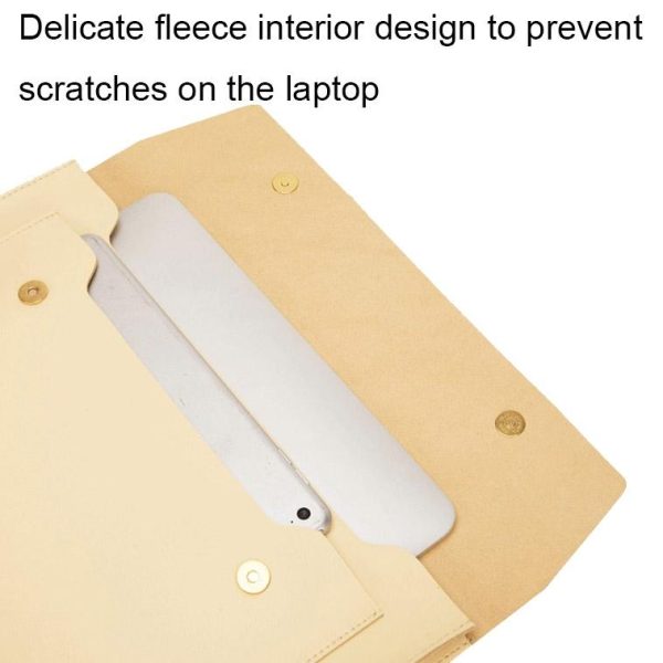 Waterproof Leather Laptop Liner Bag - 15 Inches 3-in-1 Design - Baby Blue - Image 5