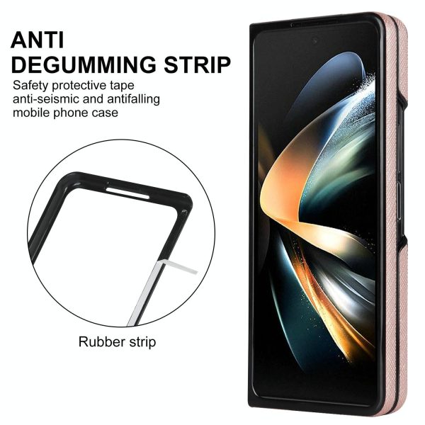 Foldable Cross Pattern Phone Case - Compact Design - Rose Gold - Image 11