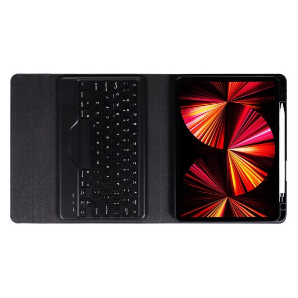 Bluetooth Keyboard Leather Case For Ipad Pro 11 With Triangle Holder & Pen Slot - Fits 2021 / 2020 / 2018 & Air 4 10.9 - Splittable - Gradient Purple - Image 13