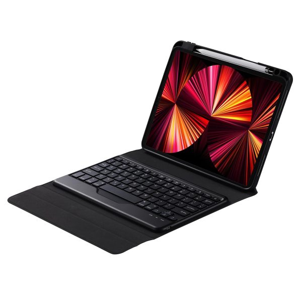 Bluetooth Keyboard Leather Case For Ipad Pro 11 With Triangle Holder & Pen Slot - Fits 2021 / 2020 / 2018 & Air 4 10.9 - Splittable - Gradient Purple - Image 15