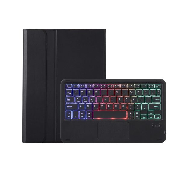 Bluetooth Keyboard Leather Case For Ipad Air / Pro 11 - Touch Pad Backlight Pen Slot - Blue - Image 3