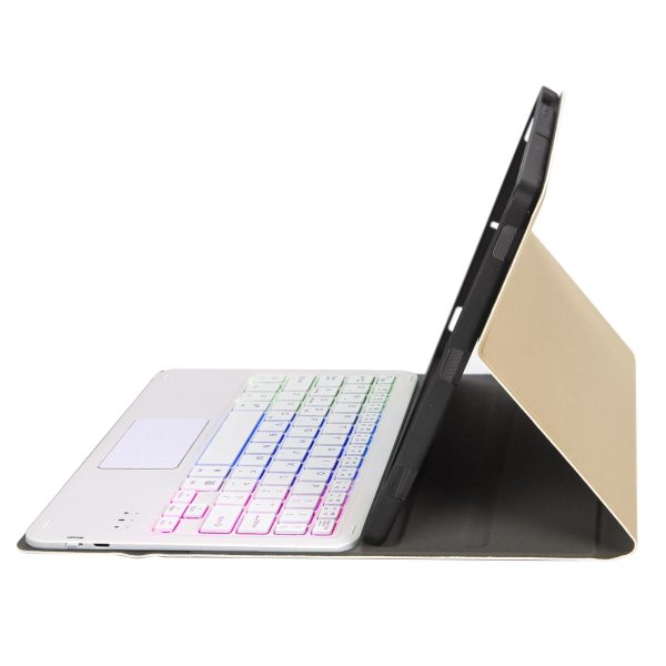Bluetooth Keyboard Leather Case For Ipad Air / Pro 11 - Touch Pad Backlight Pen Slot - Blue - Image 11