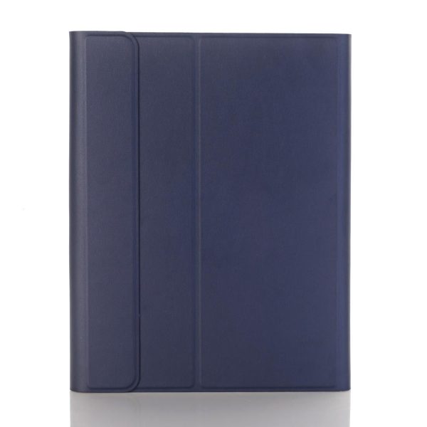 Ultra-Thin Bluetooth Keyboard Leather Case For Ipad Air / Pro 10.5 With Pen Slot & Holder - Dark Blue - Image 3