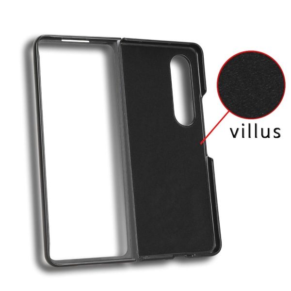 For Samsung Galaxy z Fold4 5G Leather Wristband Phone Case - Back Cover - Green - Image 3