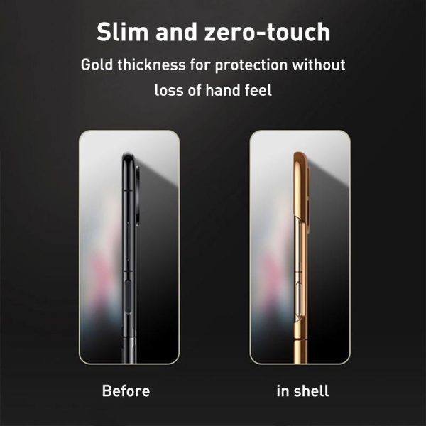 For Samsung Galaxy z Fold4 5G Foldable Lambskin Phone Case - Electroplated - Grey - Image 5