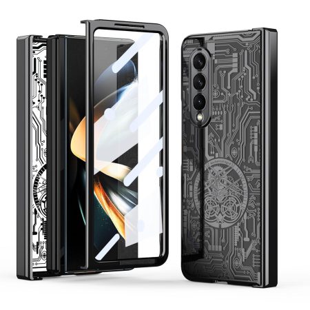Foldable Electroplated Phone Case - Mechanical Legend 4.5g - Black