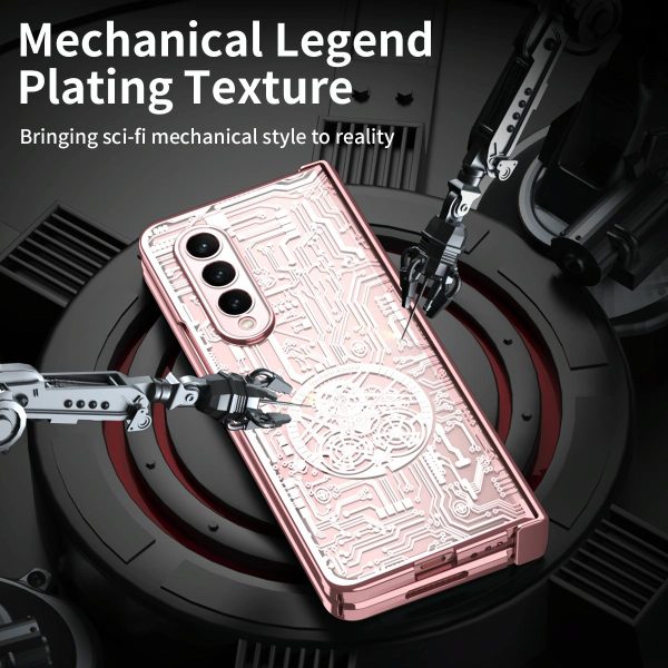 Foldable Electroplated Phone Case - Mechanical Legend 4.5g - Black - Image 3