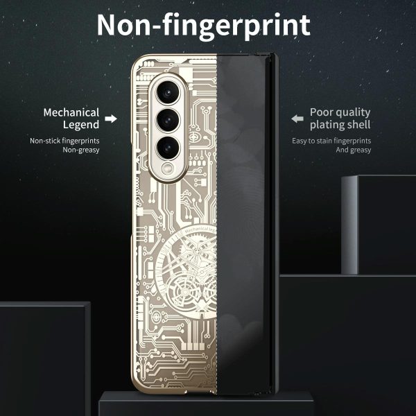 Foldable Electroplated Phone Case - Mechanical Legend 4.5g - Black - Image 12