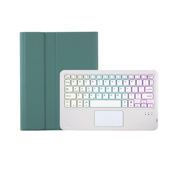 Bluetooth Keyboard Leather Case For Ipad 9.7 2018 & 2017 / Pro 9.7 / Air 2 With Touch Pad & Backlight - Purple - Image 13