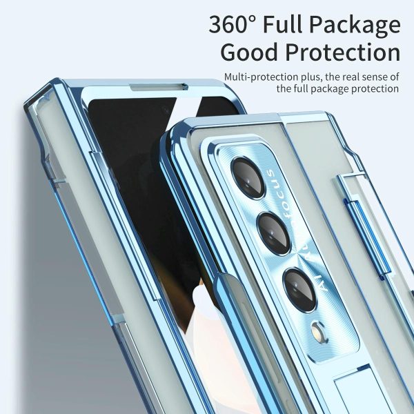 Phantom Series Folding Case for Samsung Galaxy z Fold 4 - Blue - Image 4