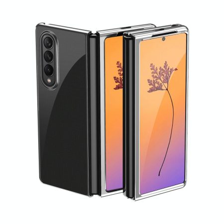 Shockproof Clear Phone Case for Samsung Galaxy z Fold 4 - Silver