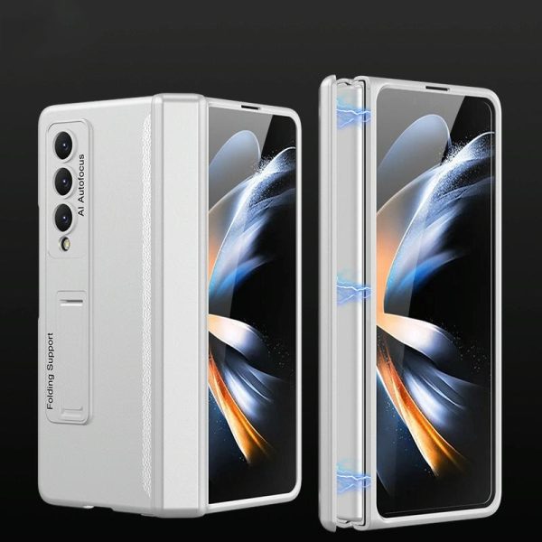 Foldable Magnetic Hinged Case for Samsung Galaxy z Fold 4 - Gold - Image 8