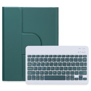 360 Degree Rotatable Bluetooth Keyboard Leather Case - Square Button - Sky Blue - For Ipad Air 2022 / Ipad Pro 11 2021 - Image 2