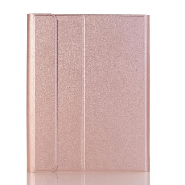 Bluetooth Keyboard Leather Case For Ipad Pro 10.5 With Touch Control - Lambskin Texture Compatible With 10.2 2021 & 2020 & 2019 / Air 3 - Light Green - Image 4