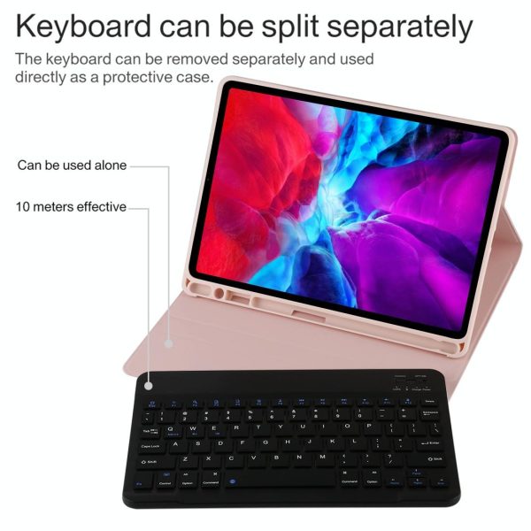 Bluetooth Tablet Case For Ipad Pro 11 With Detachable Microfiber Leather Pen Slot & Holder - Orange - Image 9