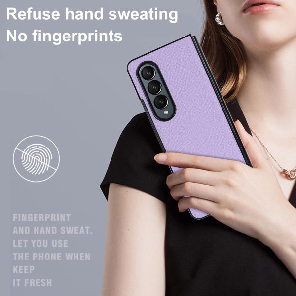 Foldable Cross Pattern Phone Case - Compact Design - Purple - Image 7