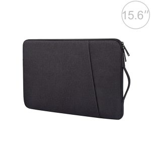 15.6 Inch Laptop Felt Sleeve Protective Case Carrying Bag - Black - Image 1