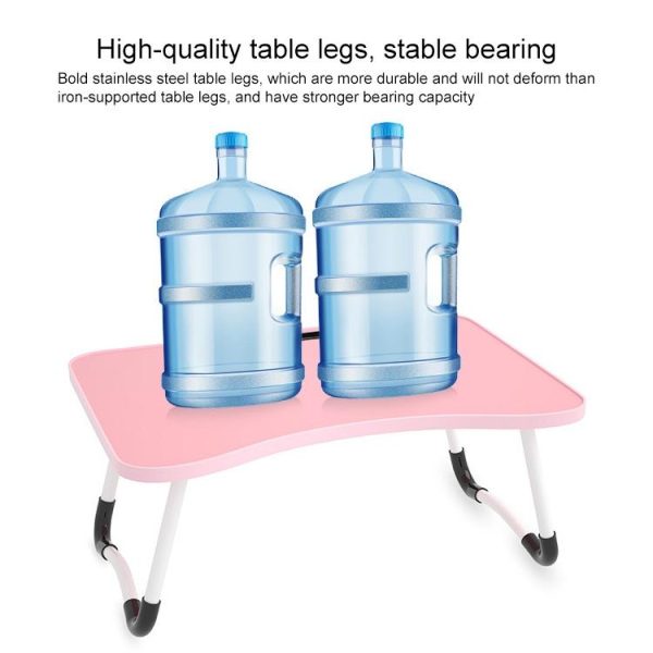 Adjustable Folding Laptop Desk - Non-slip W-shaped Legs Square Pattern Portable Cloud Design - Hcb5115E - Image 5