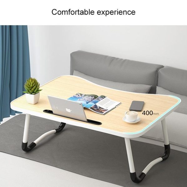 Adjustable Folding Laptop Desk - Non-slip W-shaped Legs Square Pattern Portable Cloud Design - Hcb5115E - Image 9