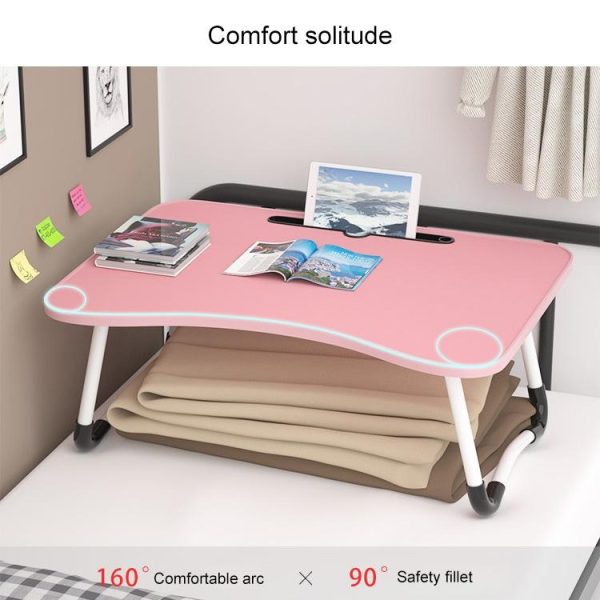 Adjustable Folding Laptop Desk - Non-slip W-shaped Legs Square Pattern Portable Cloud Design - Hcb5115E - Image 10