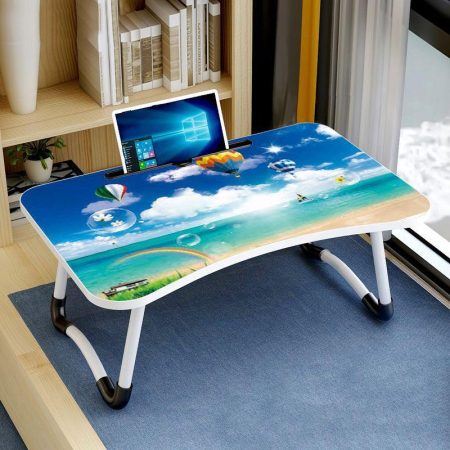 Adjustable Folding Laptop Desk with Non-slip W-shaped Legs - Portable and Compact - Hcb5116E