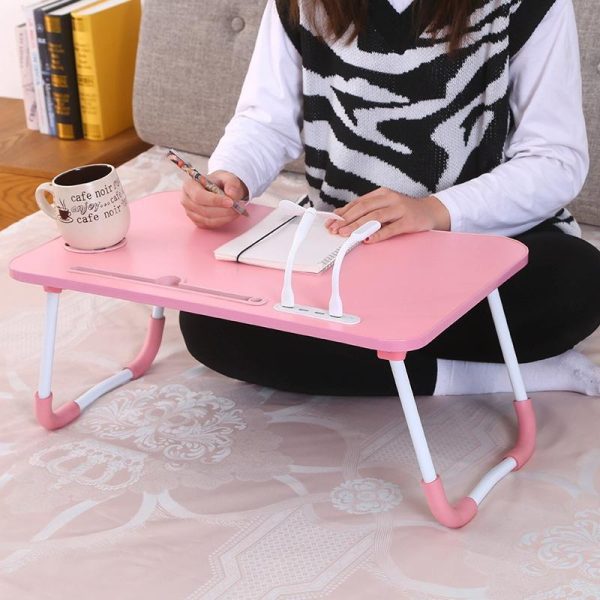 Portable Folding Desk with Fan & Lamp - Compact Design - Eye Grotection Green - Image 8