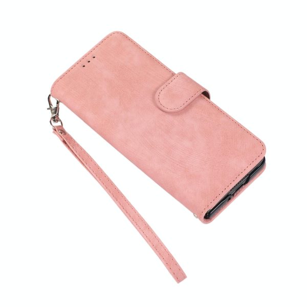 Samsung Galaxy z Fold 4 Leather Phone Case with Pen Slot - Horizontal Flip - Red - Image 9