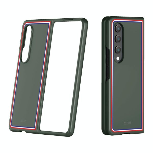 Frosted Skin Case for Samsung Galaxy z Fold 4 - Slim & Stylish - Checkered White - Image 8