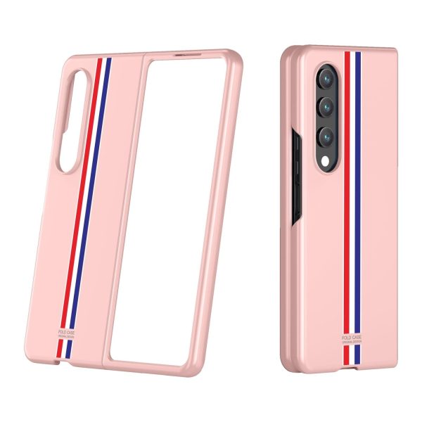 Frosted Skin Case for Samsung Galaxy z Fold 4 - Slim & Stylish - Checkered White - Image 12