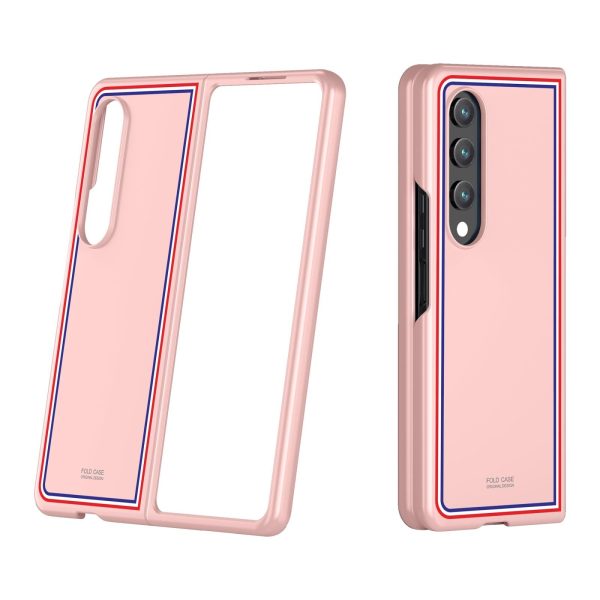 Frosted Skin Case for Samsung Galaxy z Fold 4 - Slim & Stylish - Checkered White - Image 14