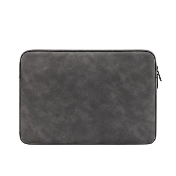 Lightweight Waterproof Lambskin Laptop Sleeve - 13.3 Inches - Deep Gray With Bag - Image 9