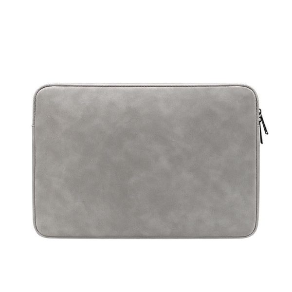 Lightweight Waterproof Lambskin Laptop Sleeve - 13.3 Inches - Deep Gray With Bag - Image 14