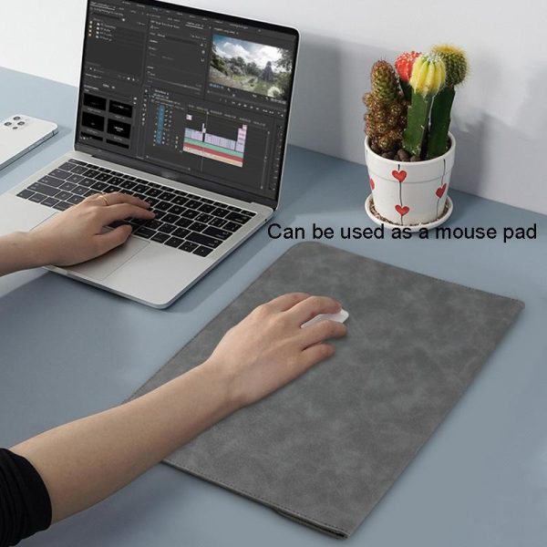 11 / 12 Inch Slim Tablet Case with Magnetic Suction for Laptops - Gray - Image 8