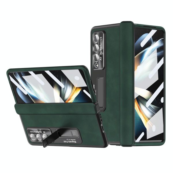 Magnetic Phone Case for Samsung Galaxy z Fold 4 - Napa Pattern - Royal Blue - Image 8