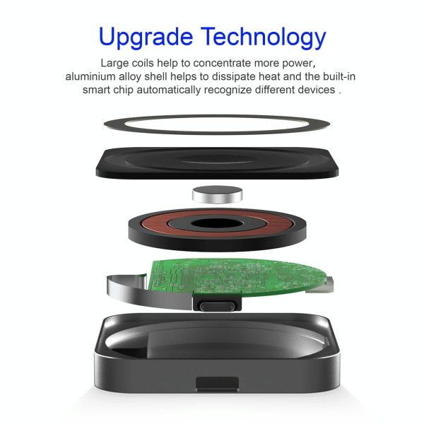 3 In 1 Portable Wireless Charger For Iphone Airpods And Iwatch - Silver - Image 4