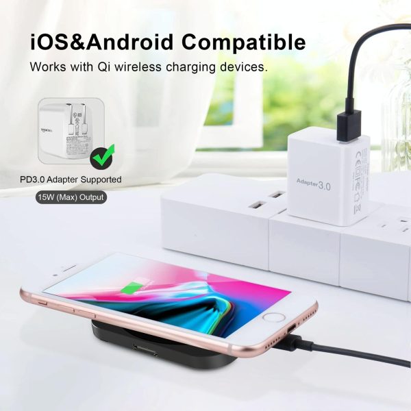 3 In 1 Portable Wireless Charger For Iphone Airpods And Iwatch - Silver - Image 5