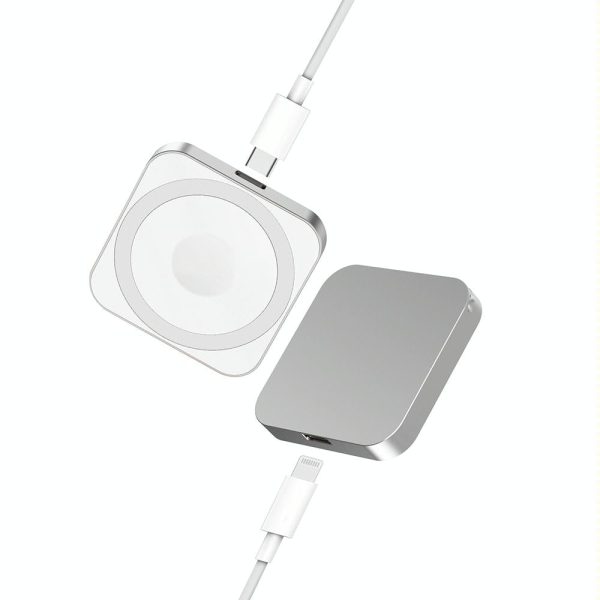 3 In 1 Portable Wireless Charger For Iphone Airpods And Iwatch - Silver - Image 13