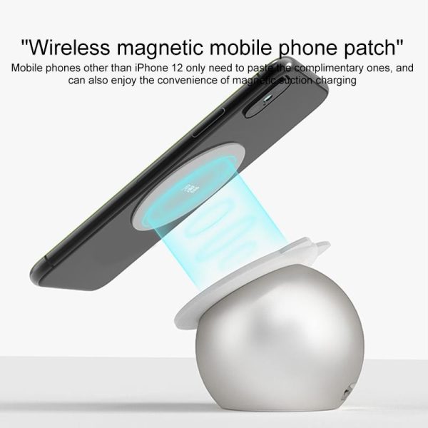 Adorable Magnetic Cat Wireless Charger Stand - Pink - Image 6