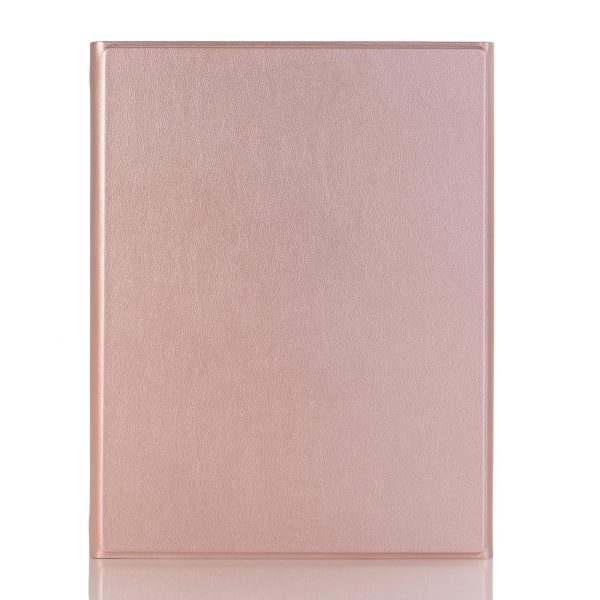 Bluetooth Keyboard Leather Case For Ipad Pro 10.5 With Touch Control - Lambskin Texture Compatible With 10.2 2021 & 2020 & 2019 / Air 3 - Pink - Image 3