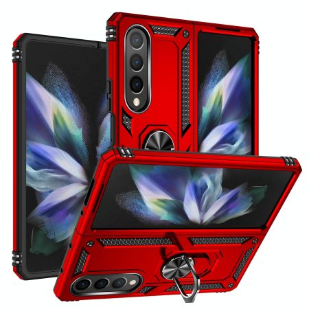For Samsung Galaxy z Fold4 5G Tpu & Pc Shockproof Phone Case - Red