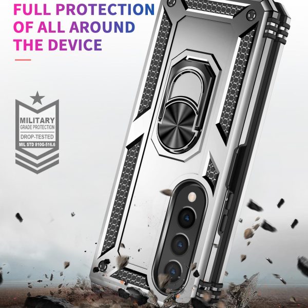 For Samsung Galaxy z Fold4 5G Tpu & Pc Shockproof Phone Case - Red - Image 5