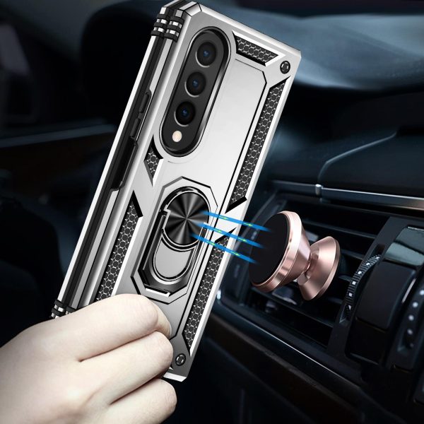 For Samsung Galaxy z Fold4 5G Tpu & Pc Shockproof Phone Case - Red - Image 7