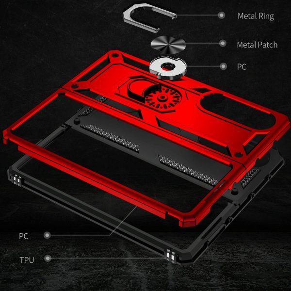 For Samsung Galaxy z Fold4 5G Tpu & Pc Shockproof Phone Case - Red - Image 15