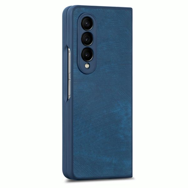Vintage Leather Fold Case for Samsung Galaxy z Fold 4 - Brown - Image 2
