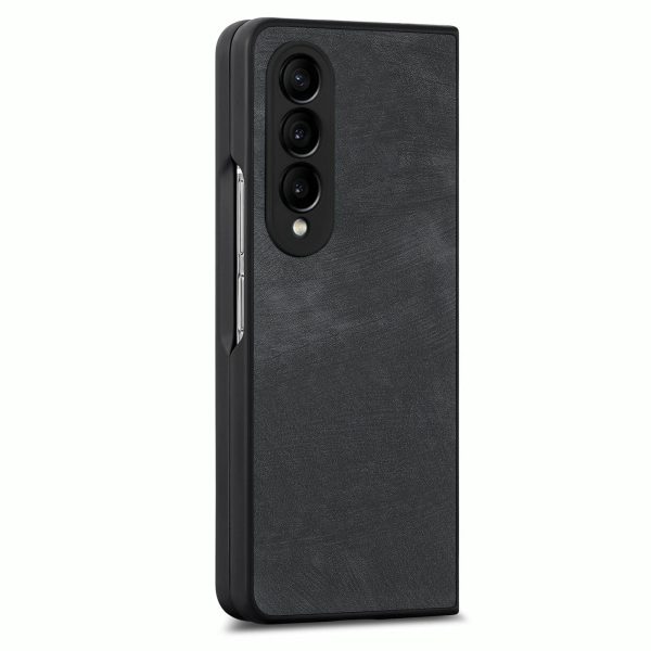 Vintage Leather Fold Case for Samsung Galaxy z Fold 4 - Brown - Image 7