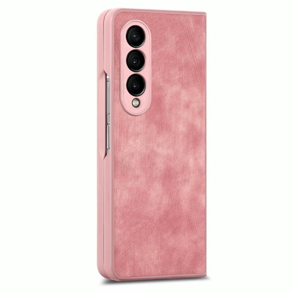 Vintage Leather Fold Case for Samsung Galaxy z Fold 4 - Brown - Image 12