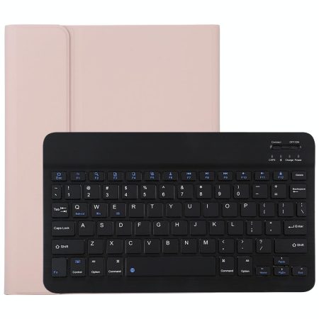 Bluetooth Tablet Case For Ipad Pro 11 With Detachable Microfiber Leather Pen Slot & Holder - Pink