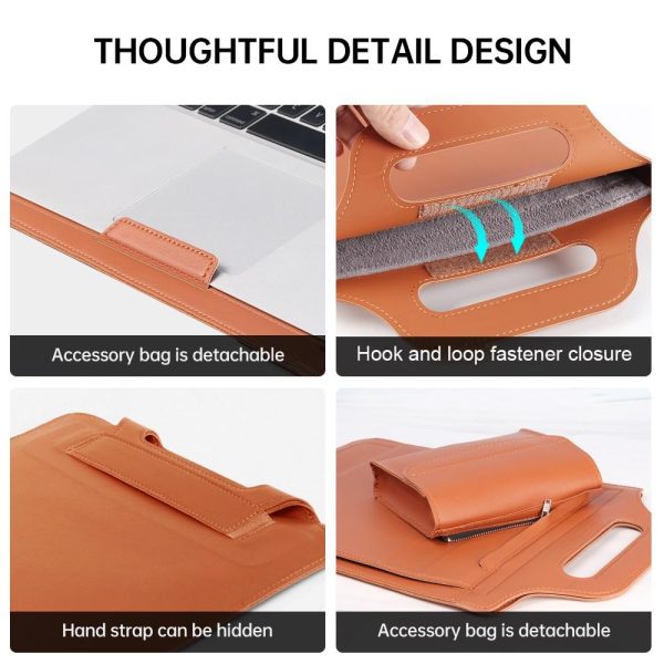 Versatile Laptop Bag with Mouse Pad Stand - Grey - Image 8